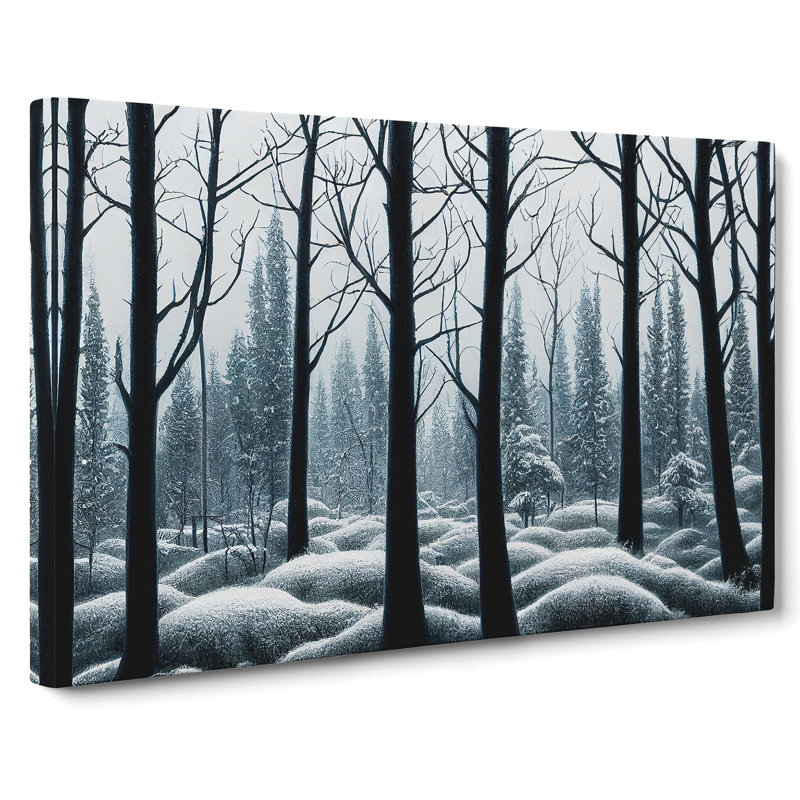Insightful Winter Forest - Wrapped Canvas, 35cm H x 50cm W x 3cm D