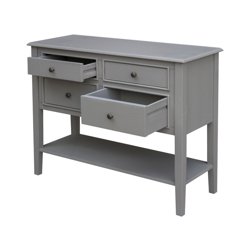 Schrum Four Drawer Server, Gray