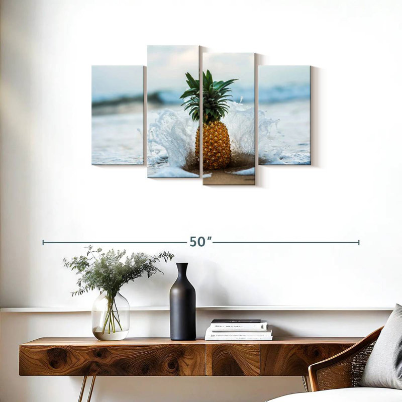 Yarlin Pineapple Splash, 22" H x 36" W
