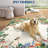 2x6 Washable Kitchen Rug, Non-Slip Jungle Animal Print, Low Pile, Stain-Resistant for Hallway, Entryway, Bathroom, Black-492721911