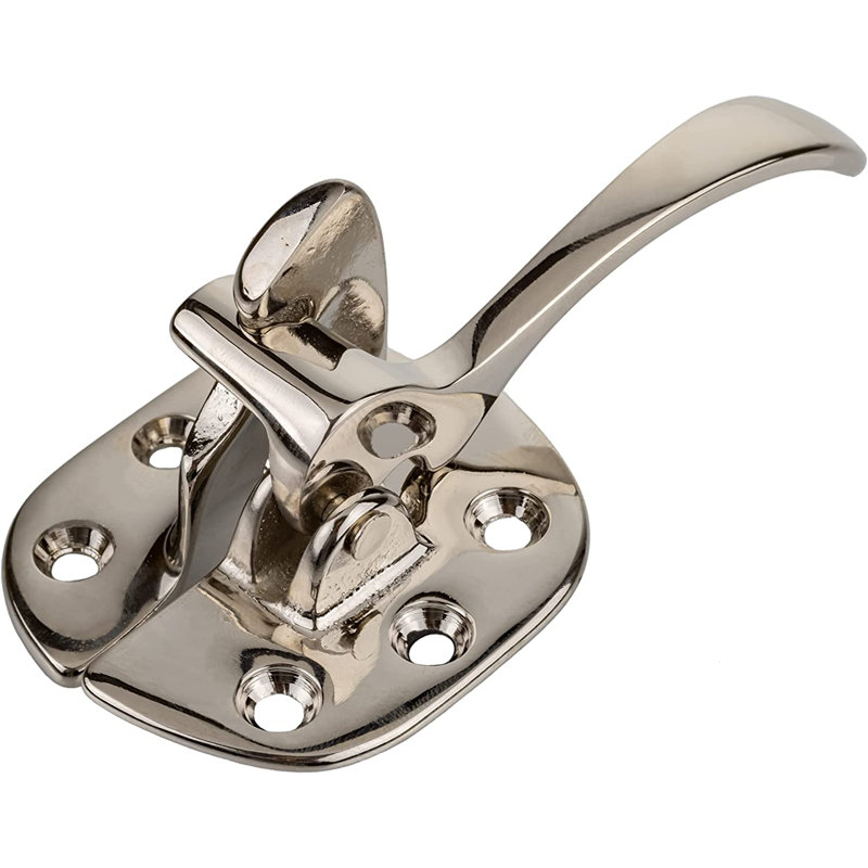 Nickel Offset Left Ice Box Door Lever Latch and Catch