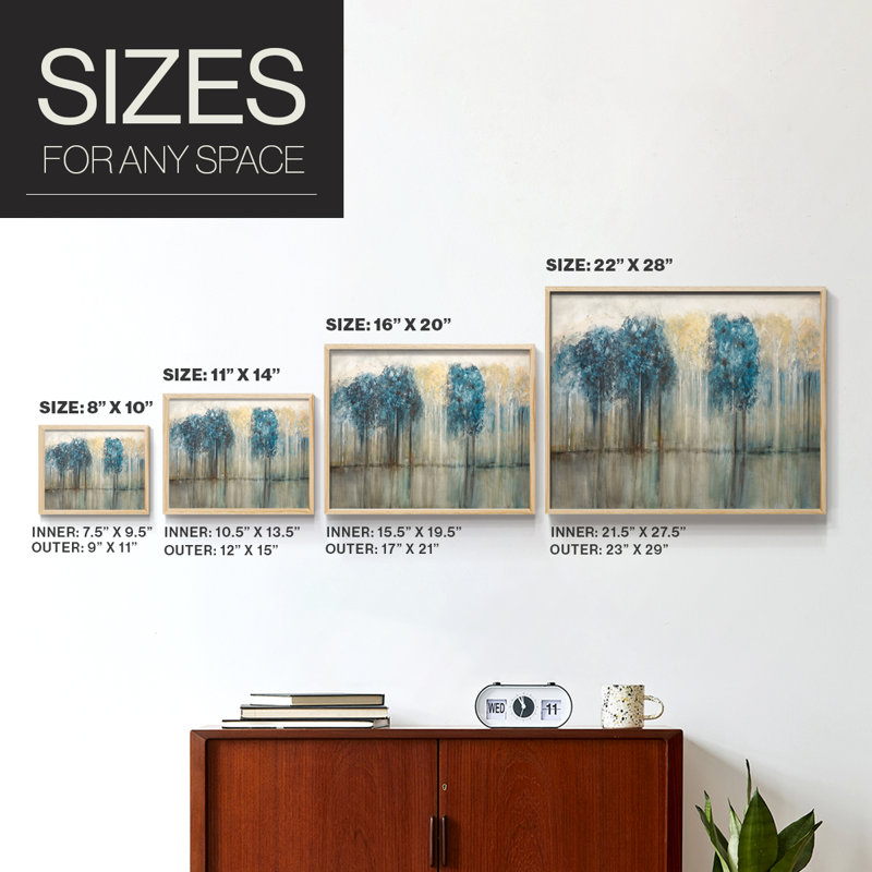 Tree Line -Framed Print - Restickable