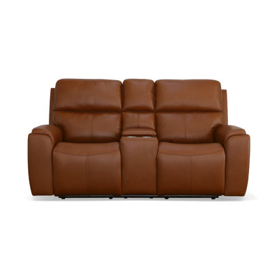 Ellis Power Reclining Loveseat With Console, Power Headrests -  Flexsteel, 1844-64PH-009-74