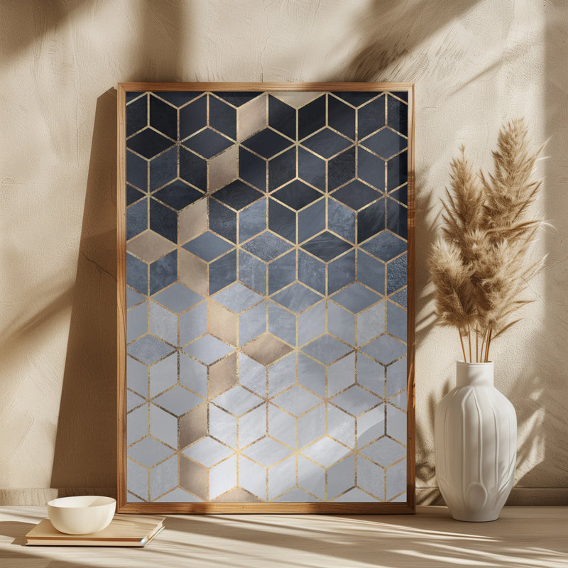 Soft Gradient Cubes, 60.96 cm H x 91.44 cm W