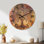 Horloge murale Spiritual Boho Silent Wood - Arbre de vie Mandala