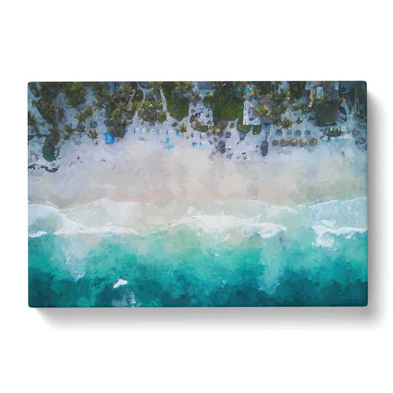 Tulum Mexico Beach - Wrapped Canvas Print, 50cm H x 76cm W x 3cm D