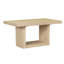 Table de salle à manger extensible avec tréteaux 6 pièces Traditional