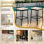 40.5 In.H Steel Bar Chair Set With Cushions(Set Of 2)