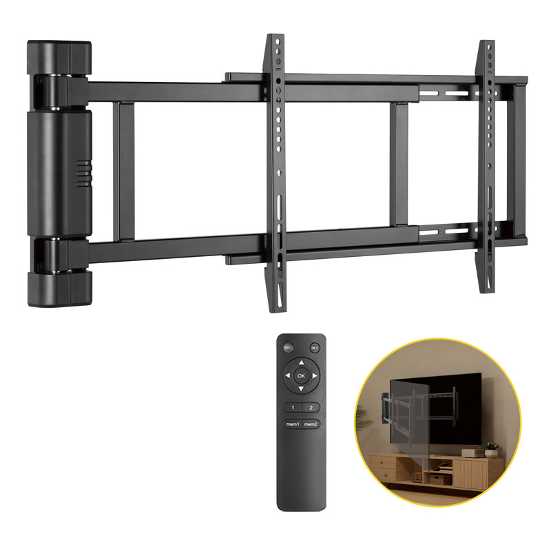 Support mural pour téléviseur 32 po - 75 po jusqu'à 110 lb avec télécommande ProMount