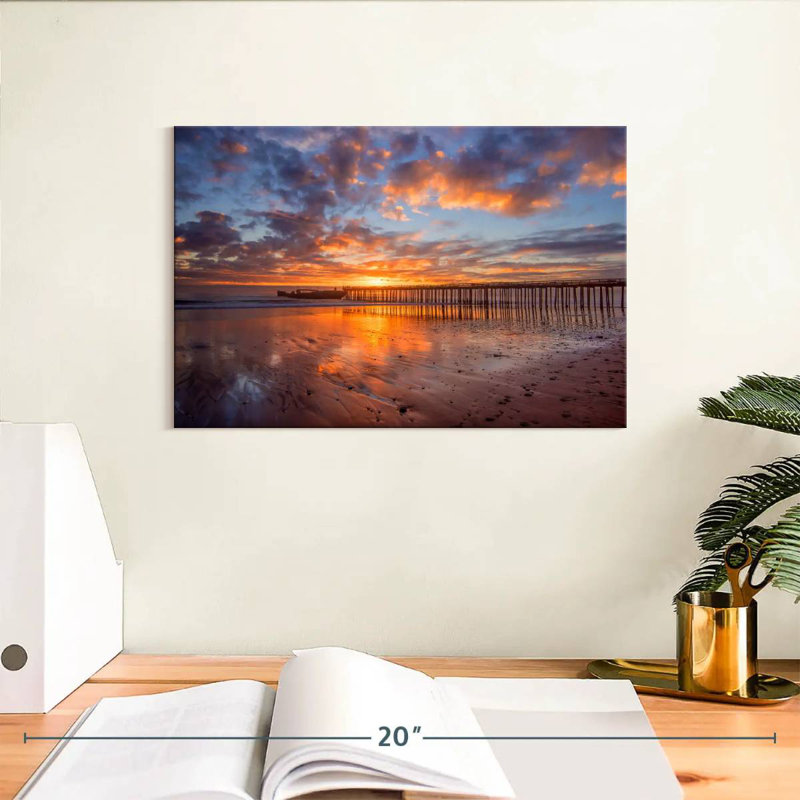 Coucher de soleil de Nicci, H 8 po x l 12 po