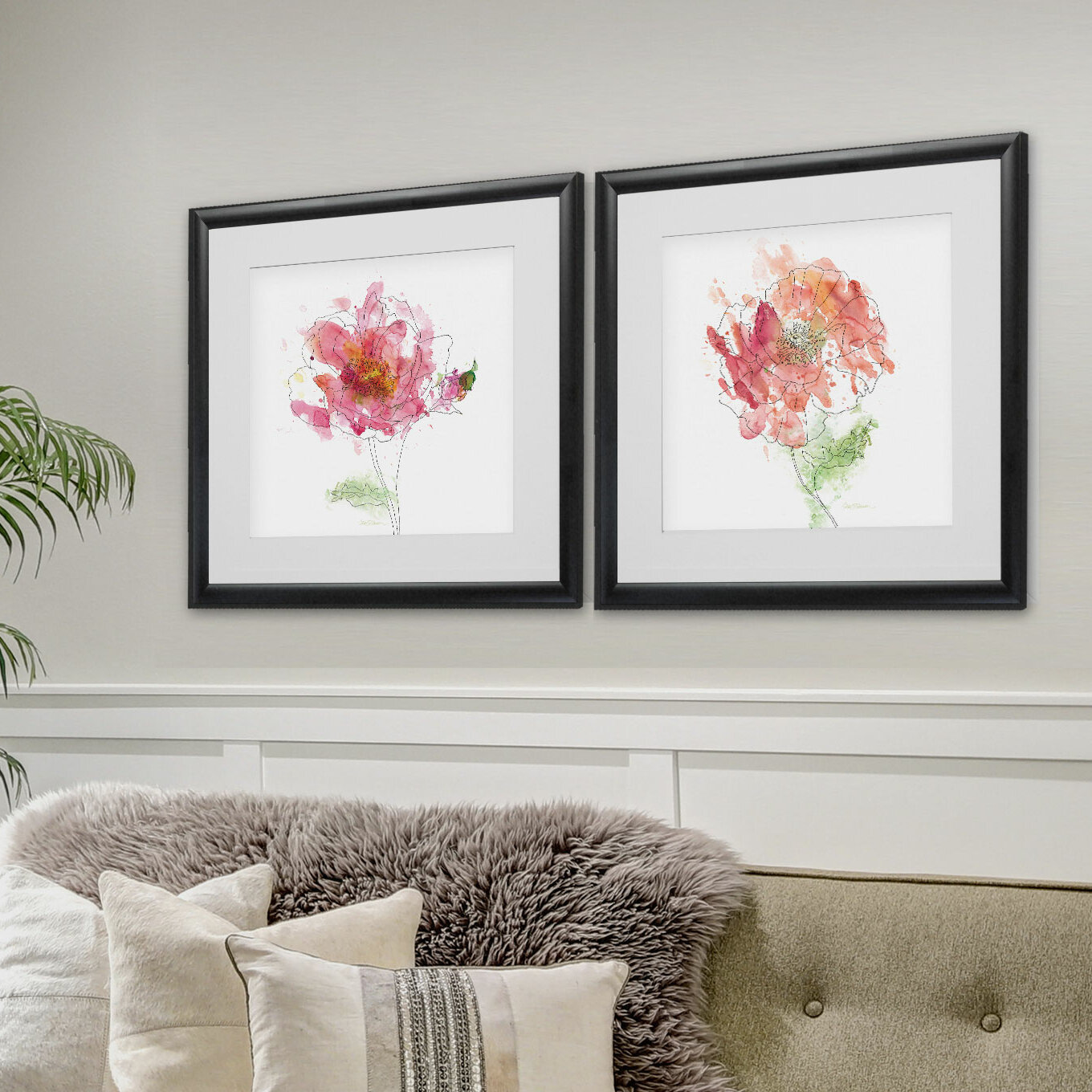 August Grove® Simple Study I Framed On Paper 2 Pieces Print | Wayfair