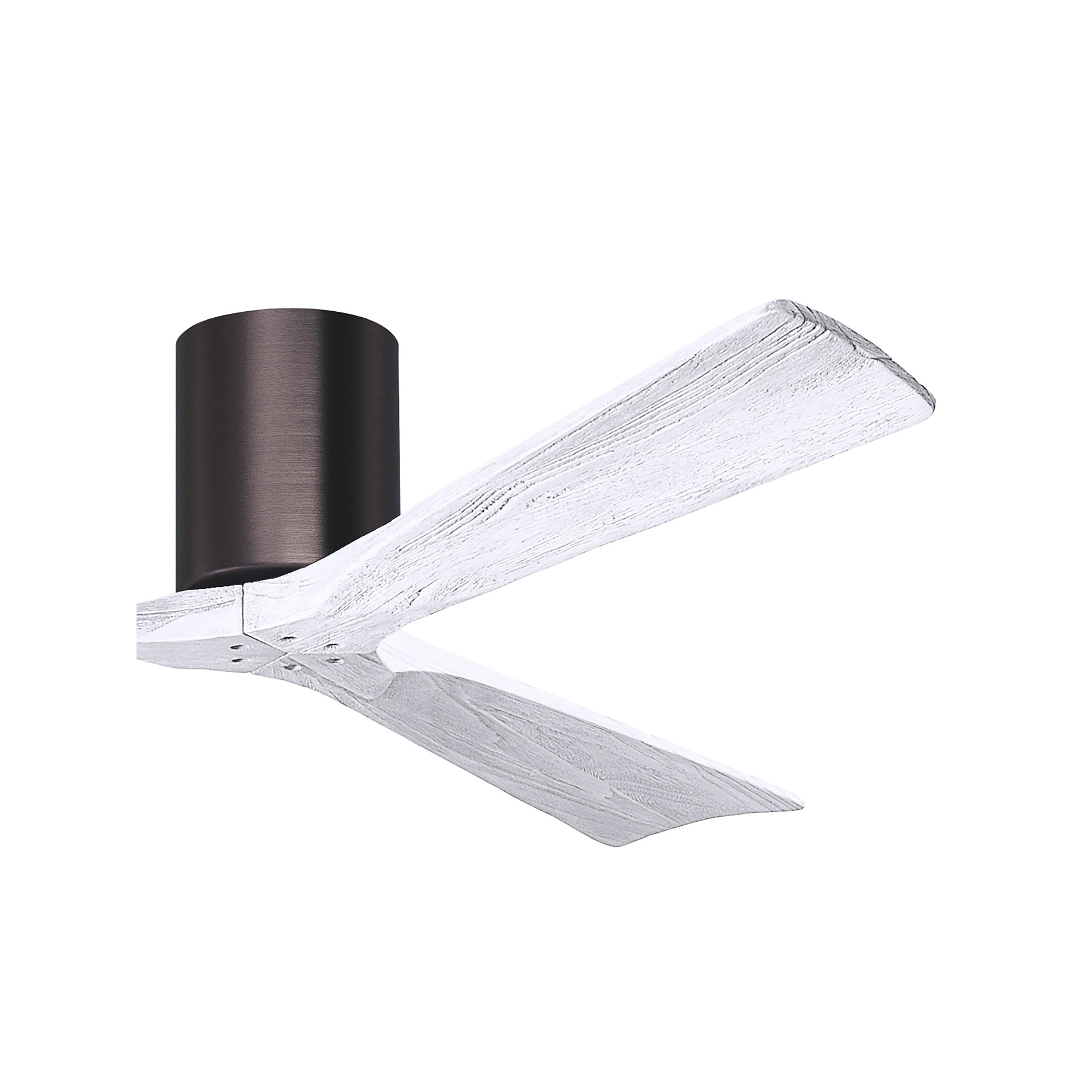 Olivier 3 Blade Ceiling Fan, Brushed Bronze, Matte White, 72"
