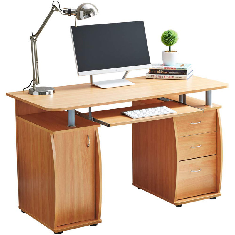 Asmahan Computer Desk, Brown