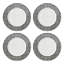 Lenox Gingham Black Dinner Plates, Set of 4