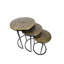 Ensemble de 3 tables gigognes en laiton Ziva-1201513726