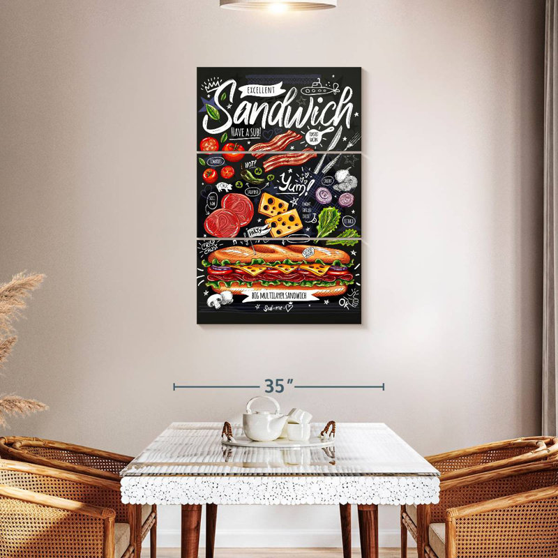 Yarlin Sandwich Poster, 32" H x 20" W