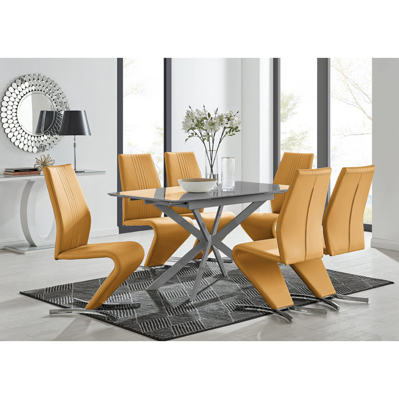 Drop Leaf Dining Set, Cappuccino/Black