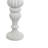 Tabletop Décor Candle Holder, Fluted Turned Baluster, White Resin, 18 Inch
