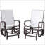 Ensemble de 2 chaises berçantes d'extérieur