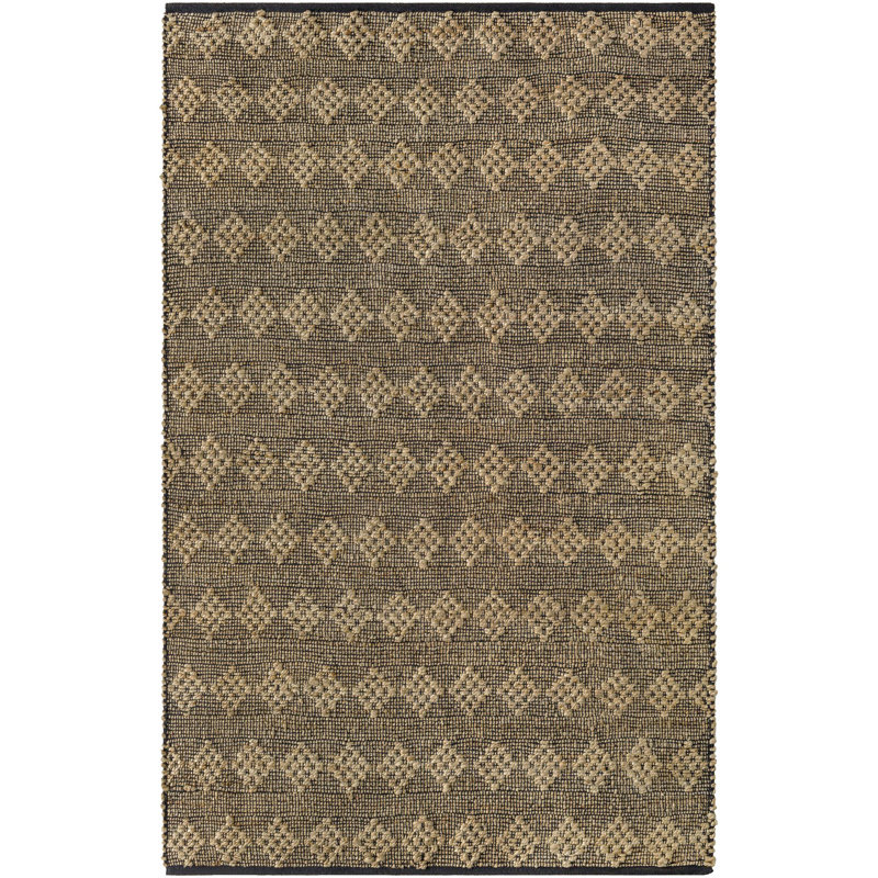 Cotton Geometric Indoor Rug, Rectangle 9' x 12'