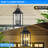 15'' Large Outdoor Pendant Light Fixtures 3-light, Exterior Hanging Lantern Porch Light Adjustable, Black Hanging Lamp Farmhouse Exterior Chandelier Ceiling Mount For Entrance Patio