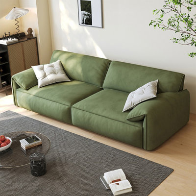 Green Polyester Modular Sofa cushion couch