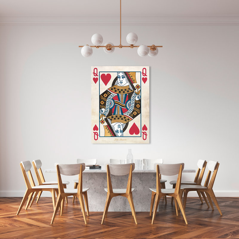 Queen Of Hearts by Sandro Ferrari - Wrapped Canvas Print, 70cm H x 50cm W x 4cm D