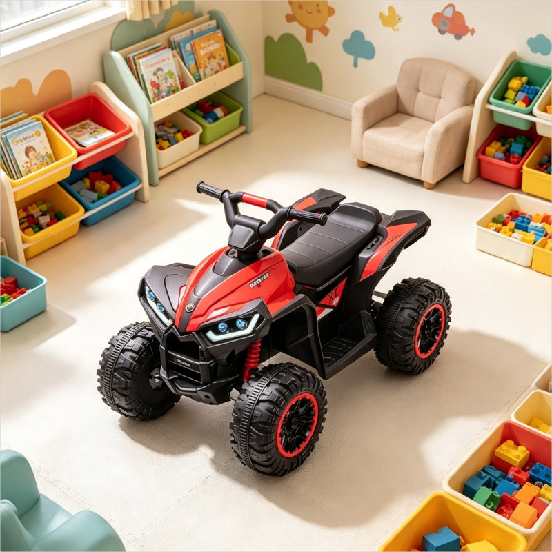 Poussette pour bébé avec jouets pour tout-petits Classic noir et capacité de 55 lb, structure en métal