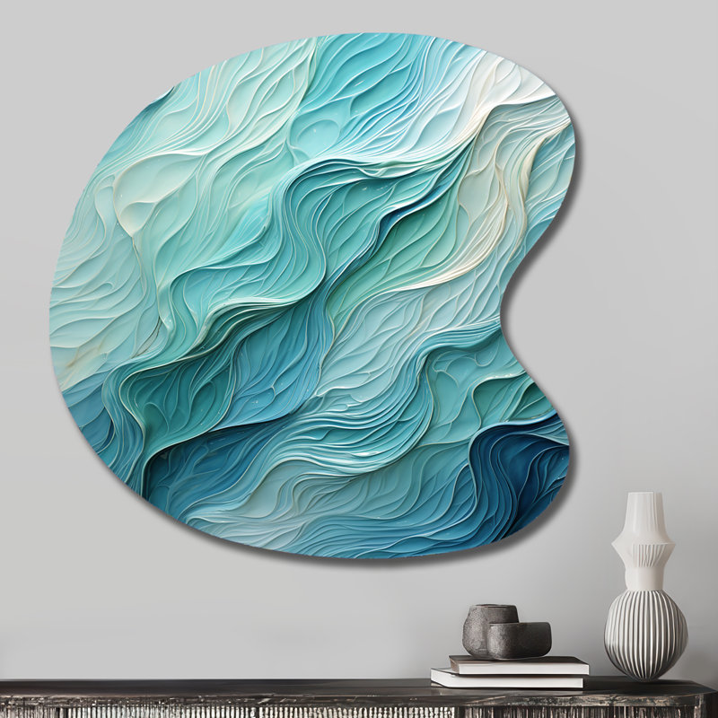 Procter - forme murale unique en forme de spirale abstraite, sculpture murale asymétrique en métal, H 27 po x l 27 po