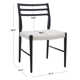 Charon Linen Ladder Back Side Chair