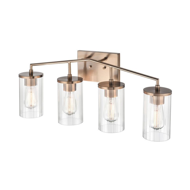 Éclairage de salle de bain à 2 lumières à intensité variable, Or, 4