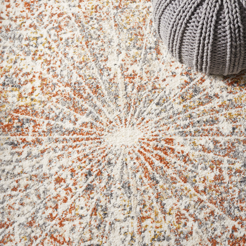 Aston Performance Abstract Rug, Round 6'7"