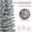 Arbre de Noël artificiel avec base en métal 263 pointes enneigées-1496599199