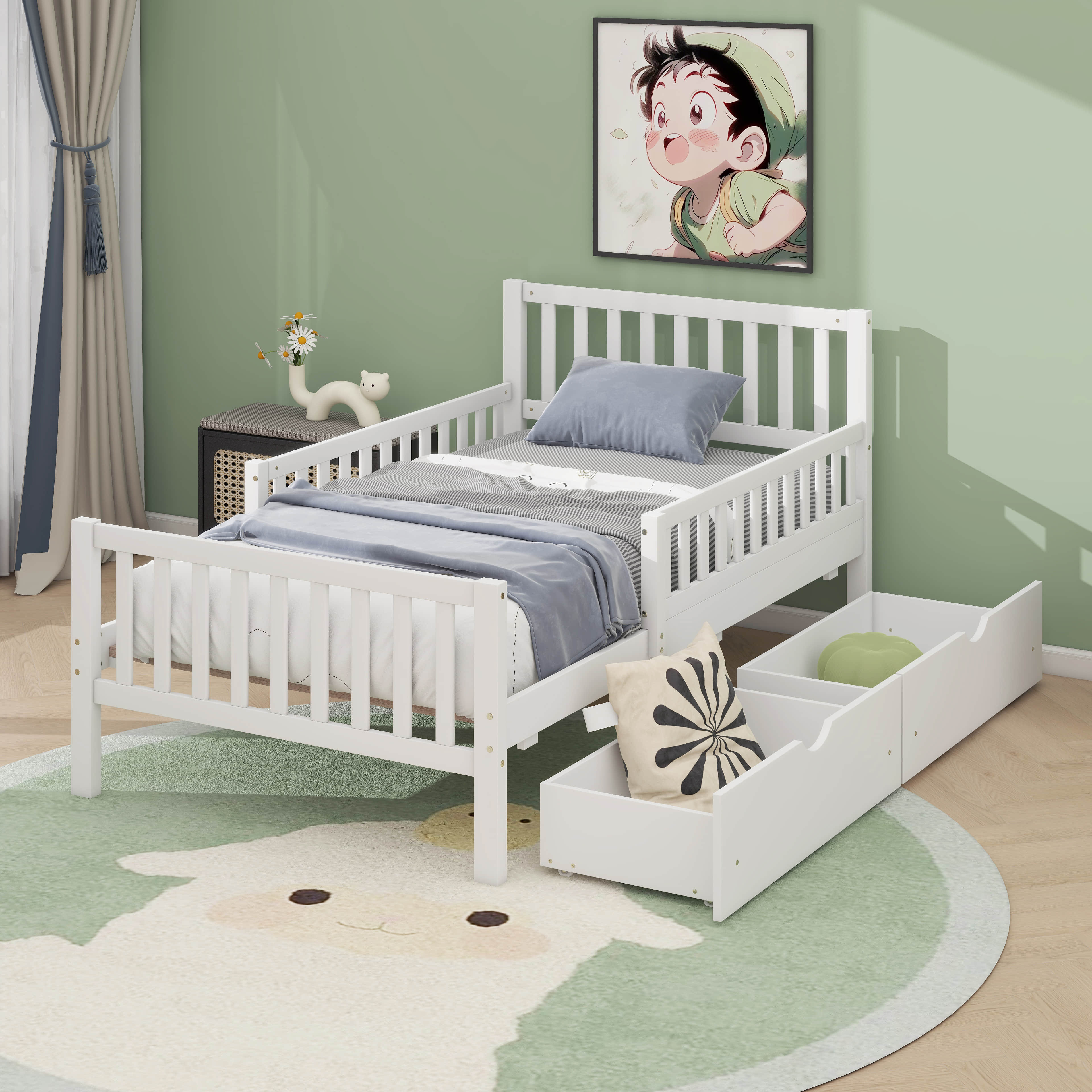 Lark Manor™ Chemush Slat Storage Bed | Wayfair