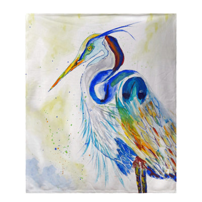  Jeté aquarelle Heron