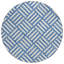 Tapis rond ivoire 8 po