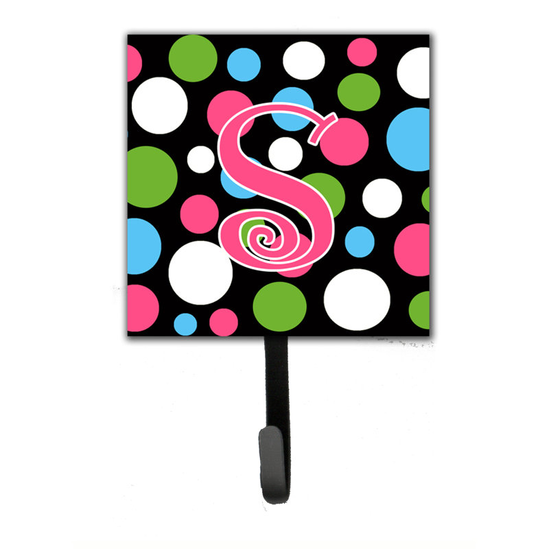 Crochet mural polkadot monogramme, S
