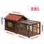 Niche pour chien en bois massif de luxe avec clôture-104977306
