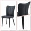 Chaise d'appoint rembourrée en polyuréthane avec pieds en métal Makaia, 4 pièces-1741385167-1741385165