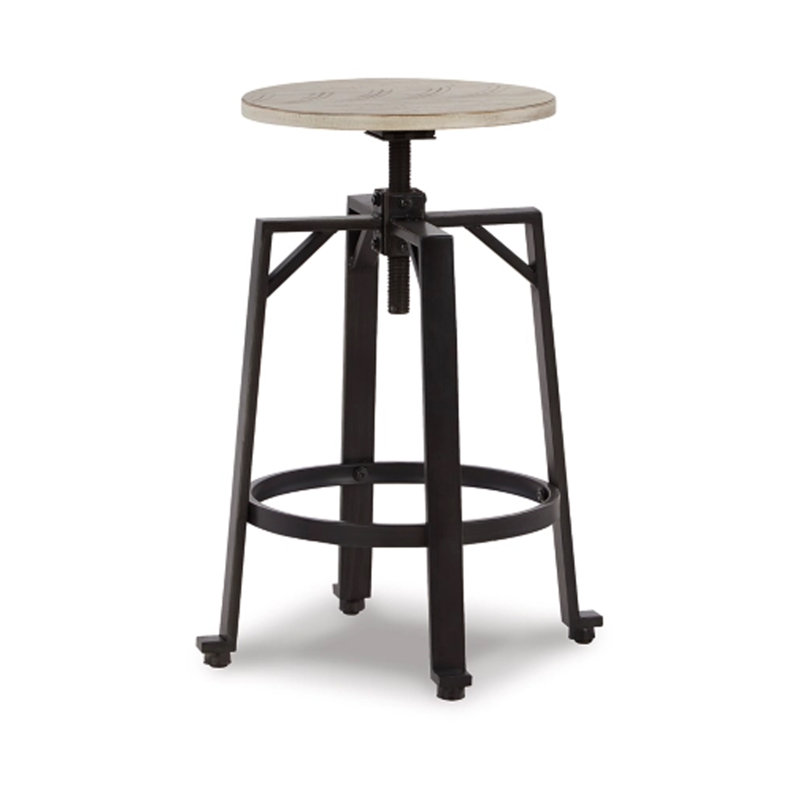 Xin Adjustable Height Counter Stool, Light Brown