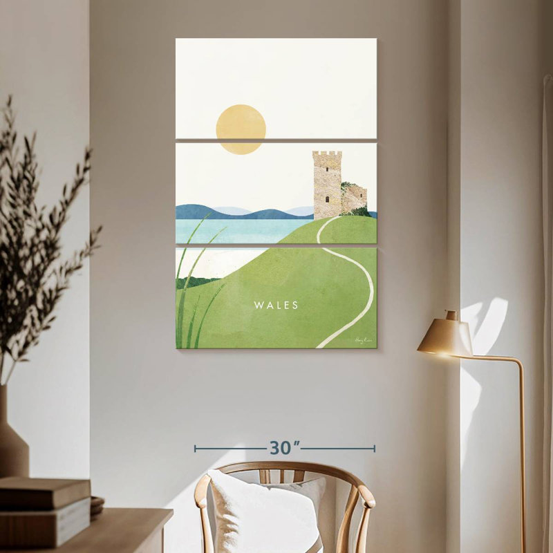 Masam Wales Vintage Travel Poster, 65" H x 42" W