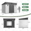 Remise de rangement en plastique avec plancher