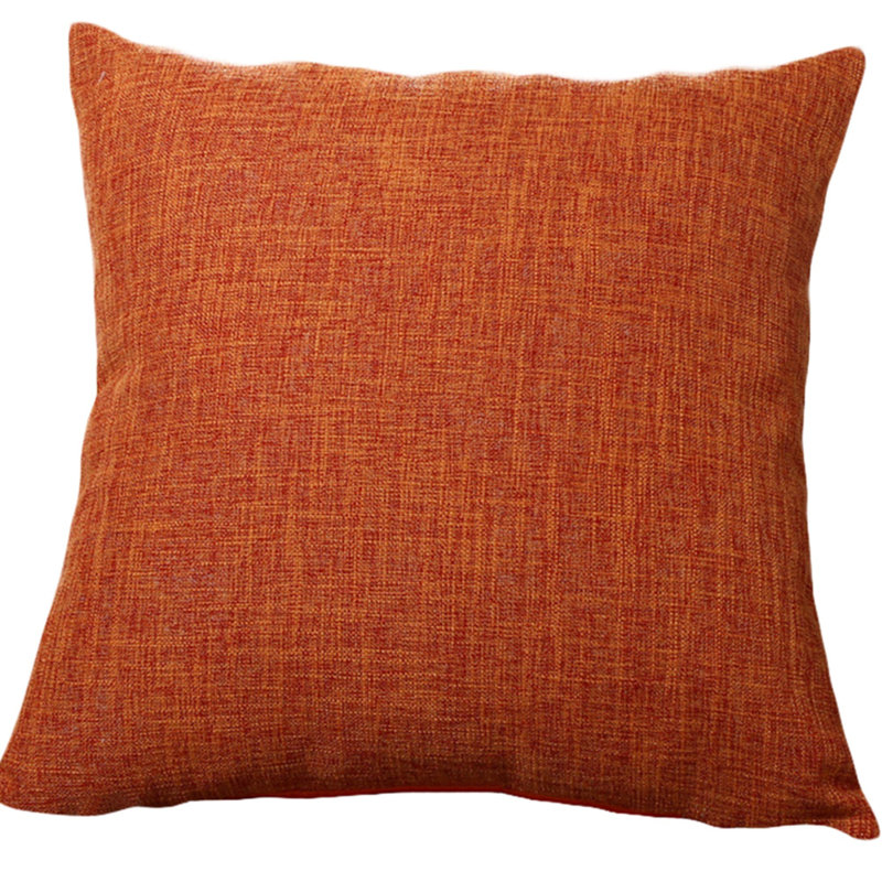 Coussin décoratif, H 18 po x l 18 po, Orange
