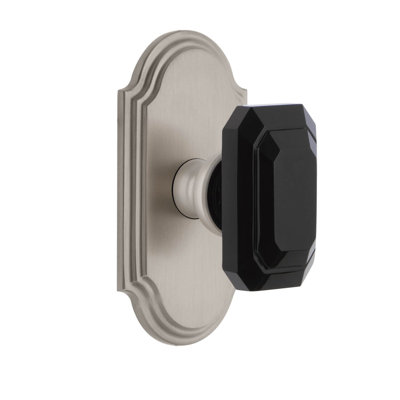 Grandeur Concealed Screw Mechanism Geometric Knob with Arch Rosette