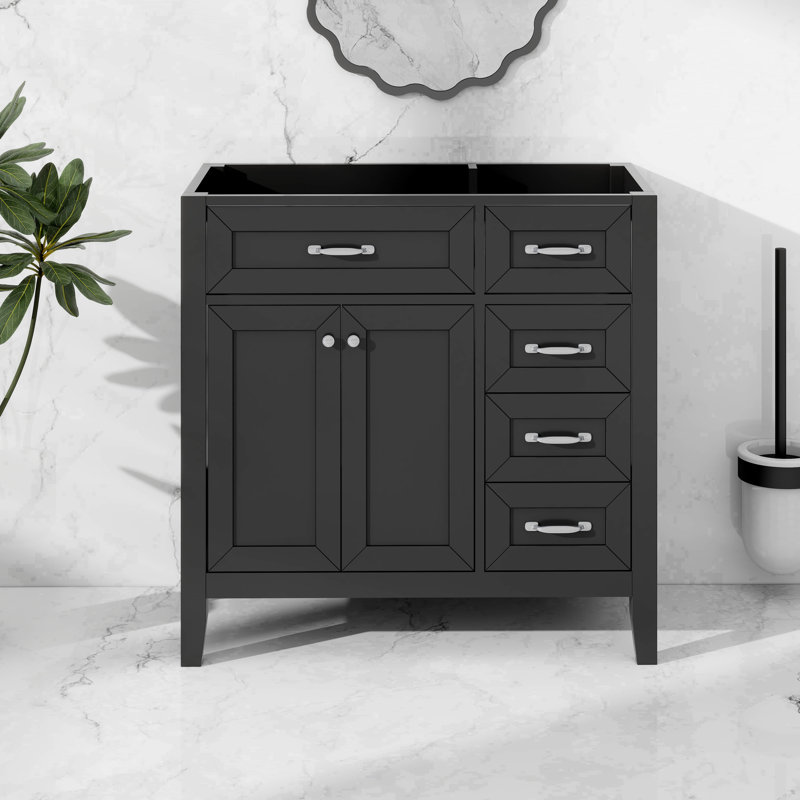Meuble-lavabo 36 po sans lavabo, Noir