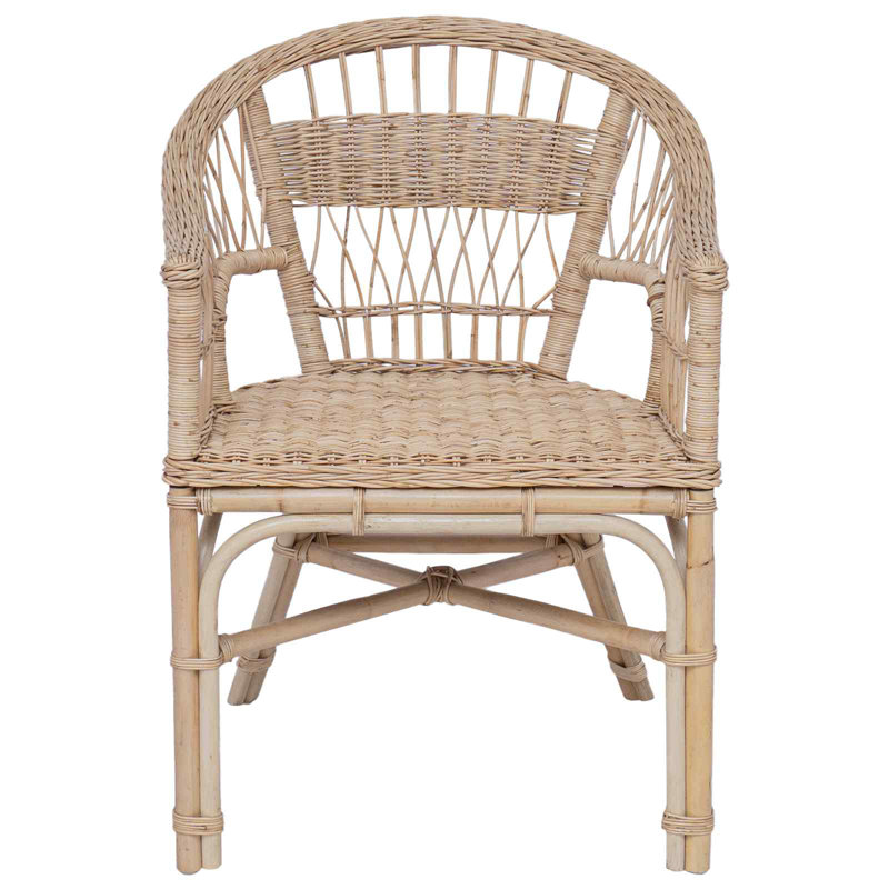 45cm H Stacking Dining Chair, Natural