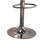 Black And Chrome Backless Bar Stool