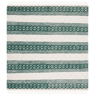 Tapis rayé en laine Natura