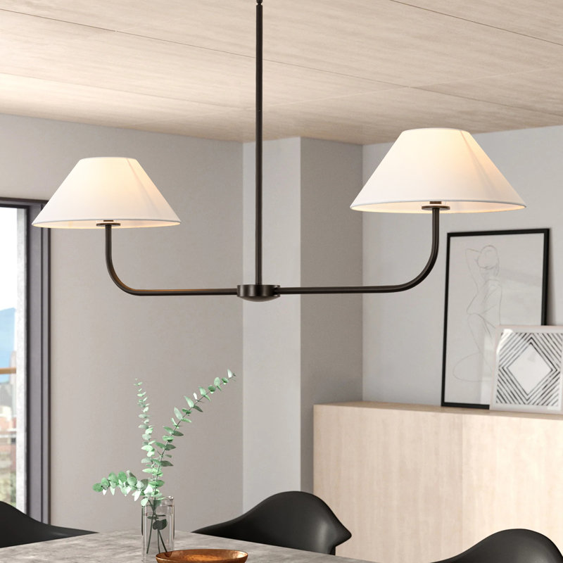 Kelsey 2 - Light Kitchen Island Pendant Light, Matte Black
