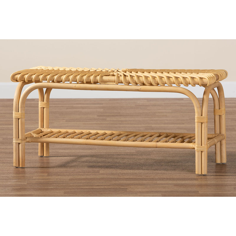 Bernarda Samella Rattan Bench
